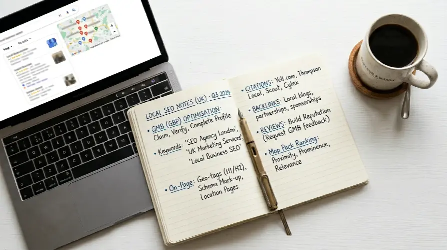Local SEO Agency UK — Google Maps Rankings and Local Search Optimisation specialist at work