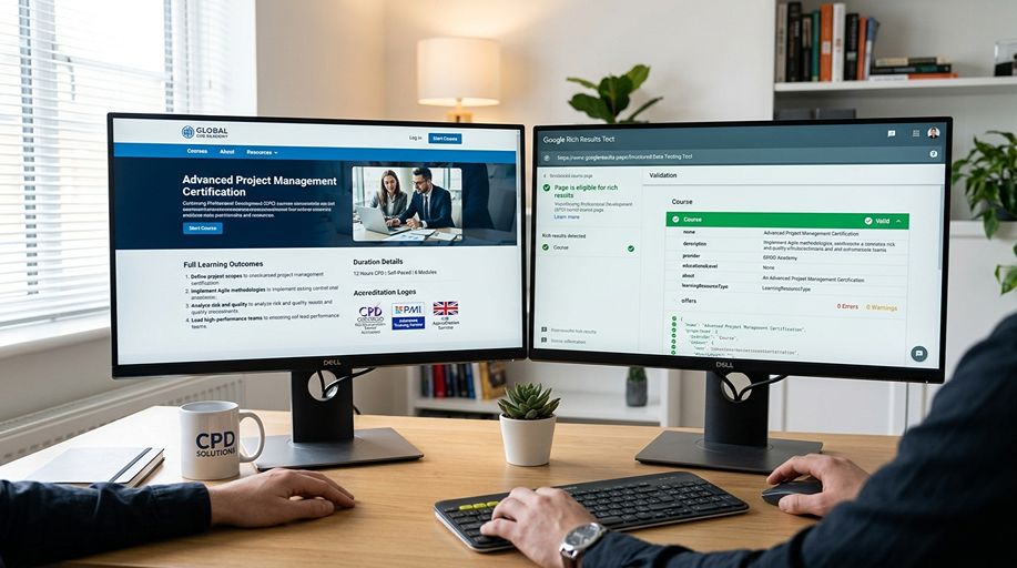 Web Ranko working on Elevate Learning UK