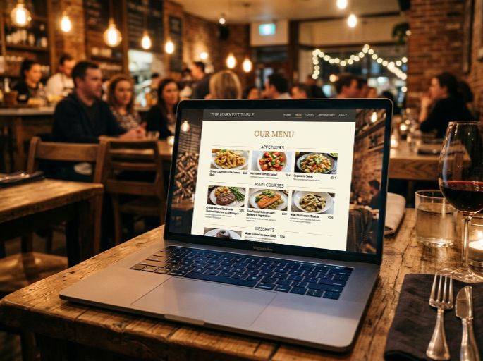 Web Ranko working on The Olive Tree London
