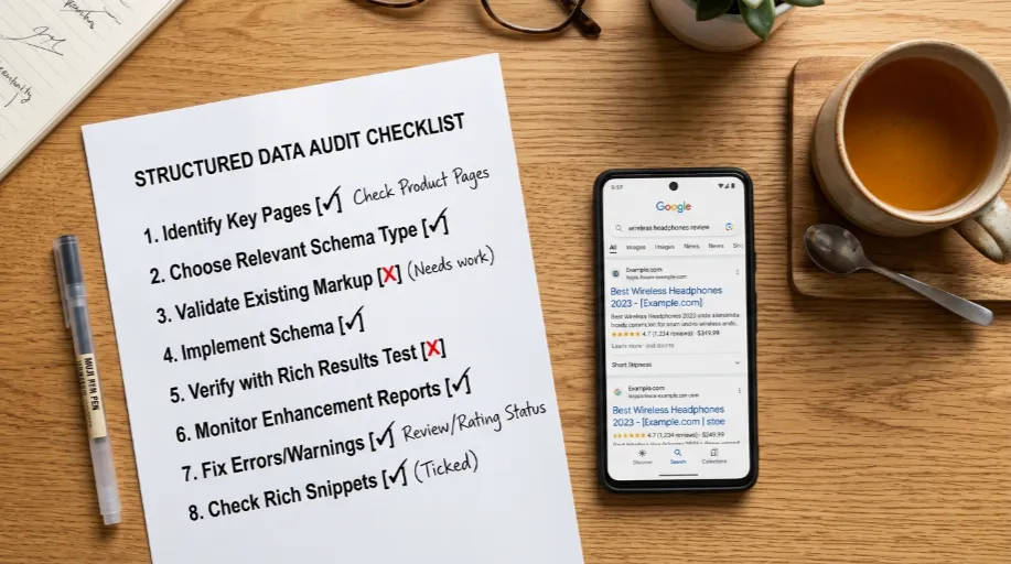 Free Schema Markup audit from Web Ranko