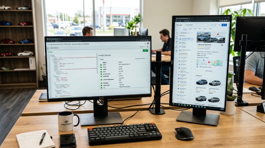 Web Ranko working on Harwick Motor Group 