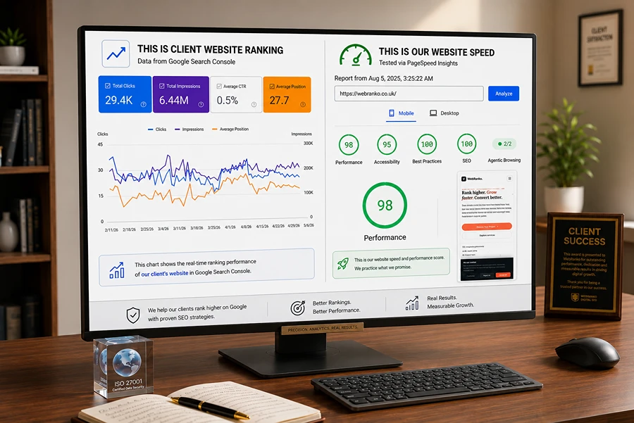 Web developer writing responsive WordPress theme code on a large monitor