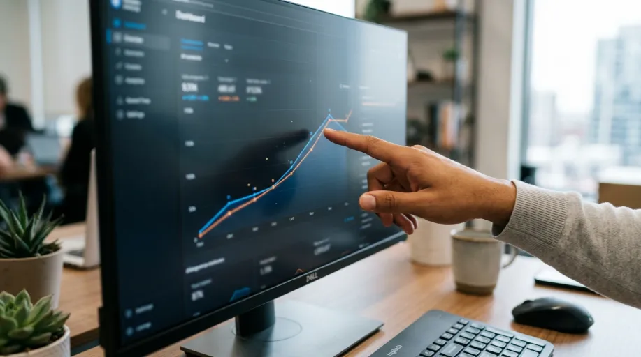 Google Search Console ranking growth for B2B SEO case study UK