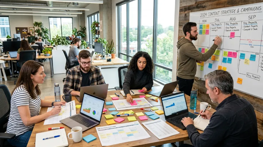 Web Ranko technical SEO team collaborating