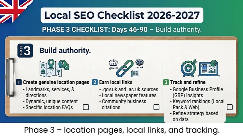 Phase 3 Days 46–90, Build authority