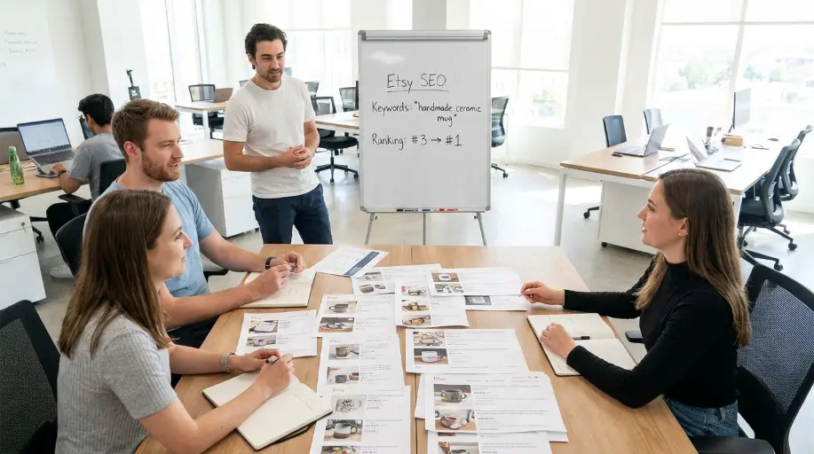 Web Ranko technical SEO team collaborating