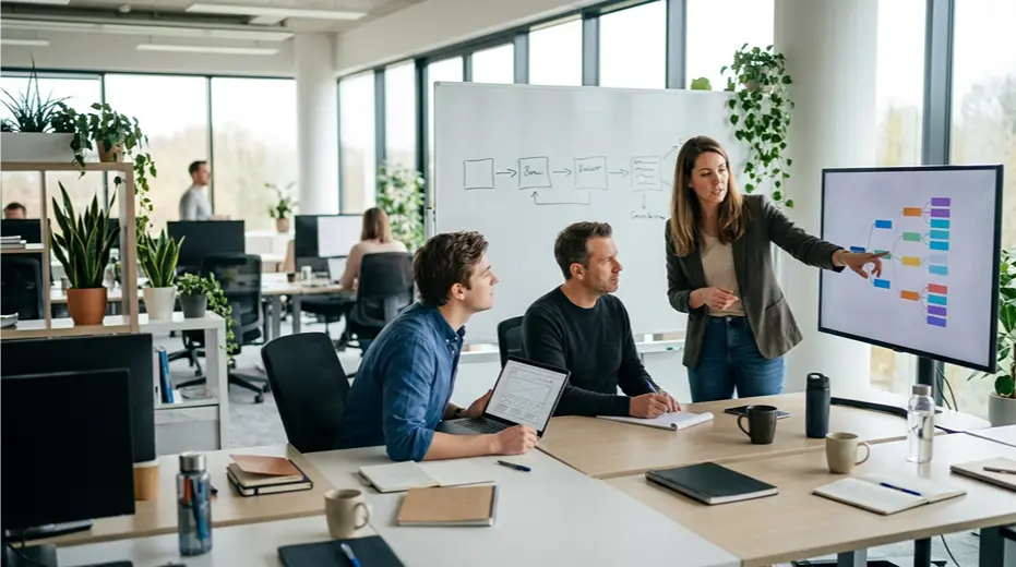 Web Ranko technical SEO team collaborating