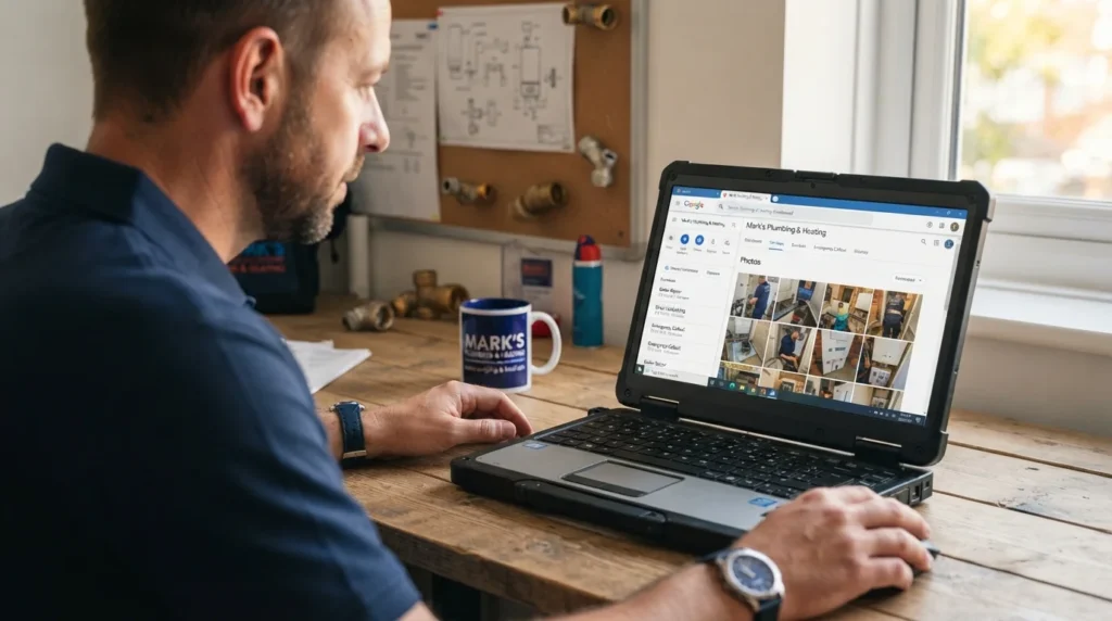 Google Business Profile details for a local trades business