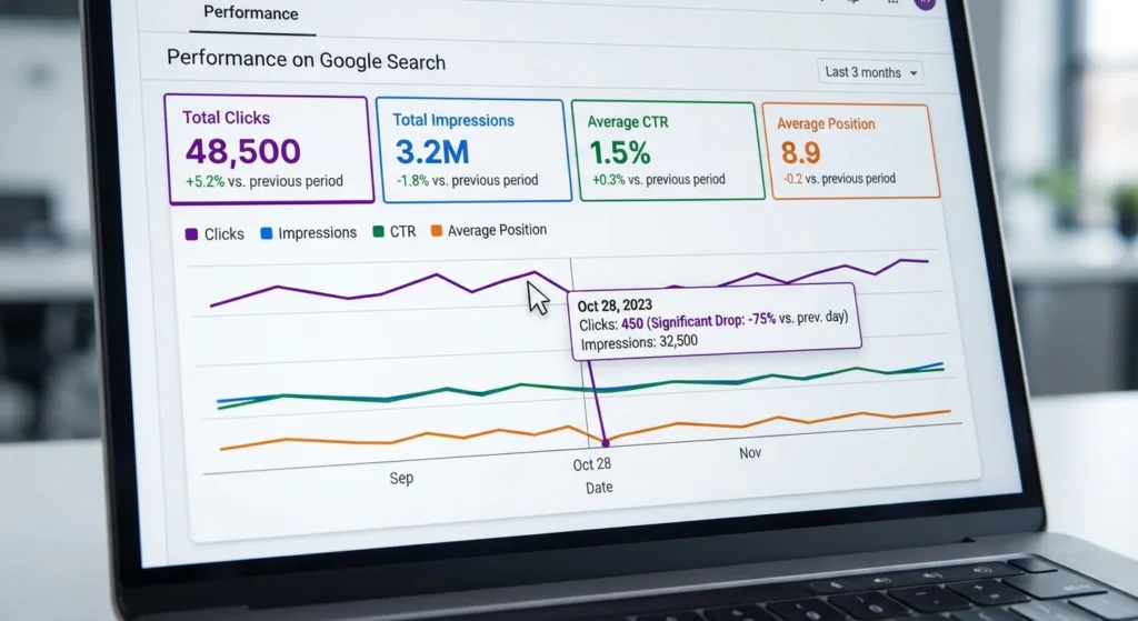 traffic dropped after google update